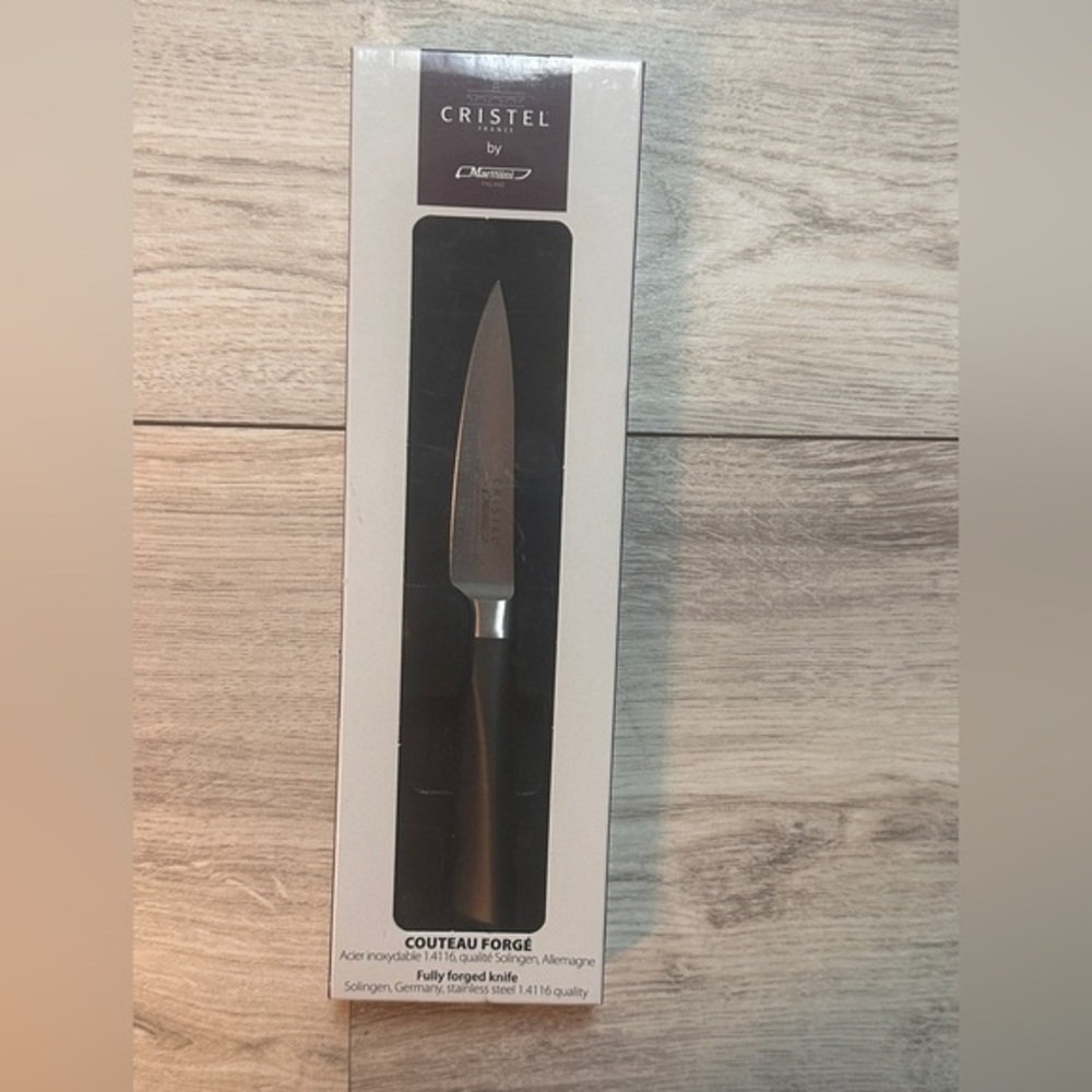 New Cristel, 1.4116 grade stainless Steel Paring Knife, Perfectly balanced 3.5"